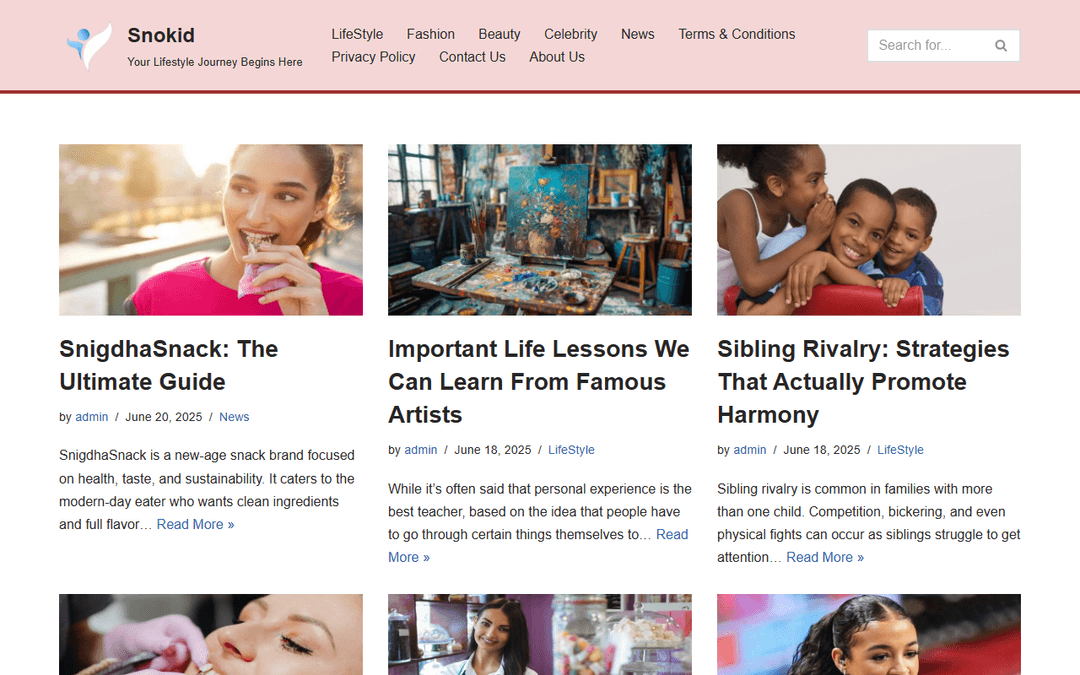 snokid.org publisher screenshot