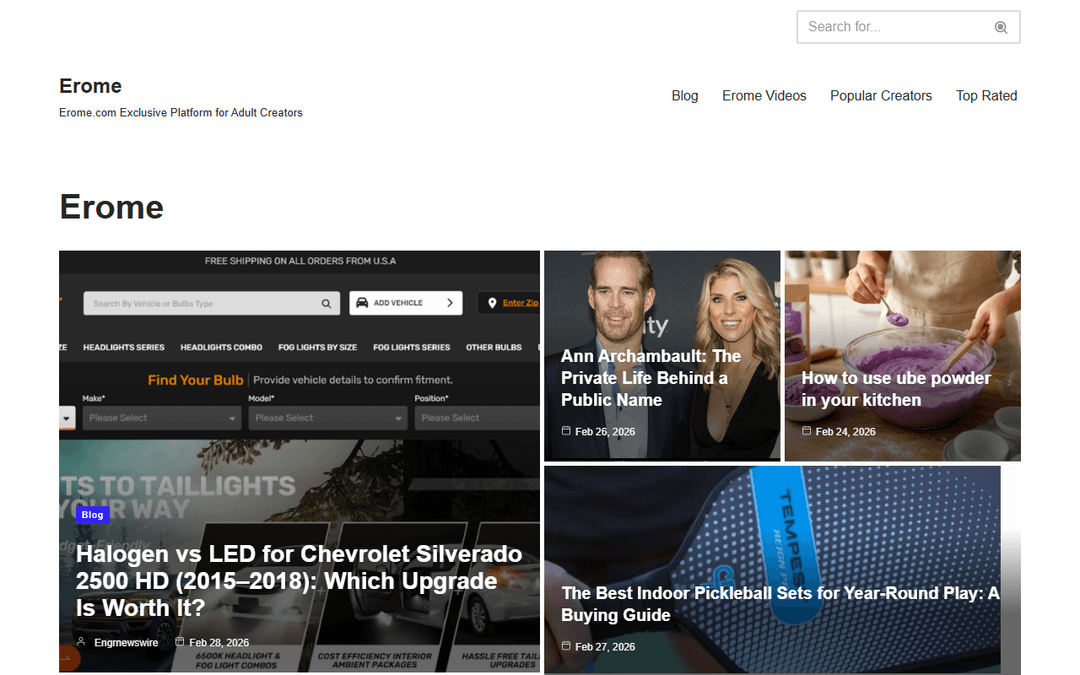 therome.co.uk publisher screenshot