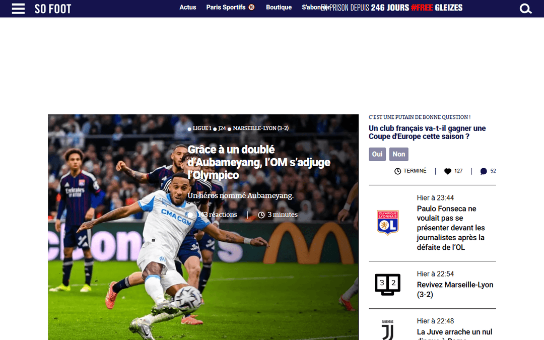 sofoot.com publisher screenshot
