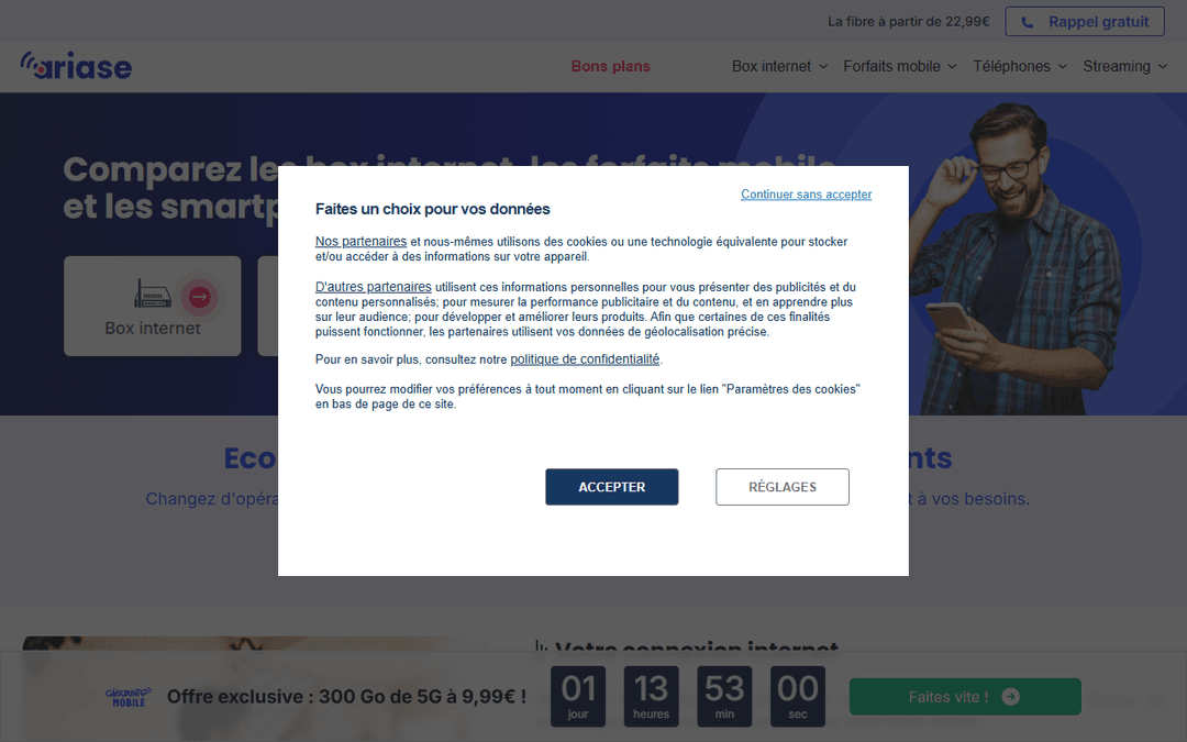 ariase.com publisher screenshot