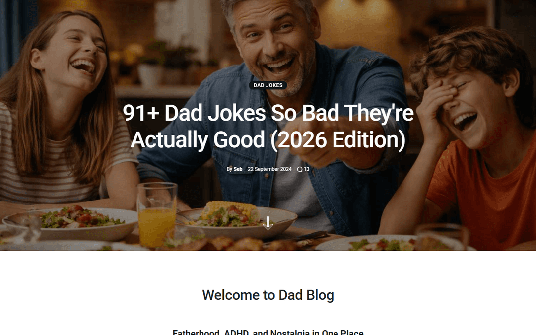 dadblog.co.uk publisher screenshot
