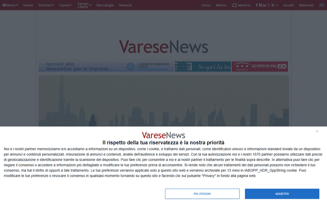 varesenews.it publisher screenshot