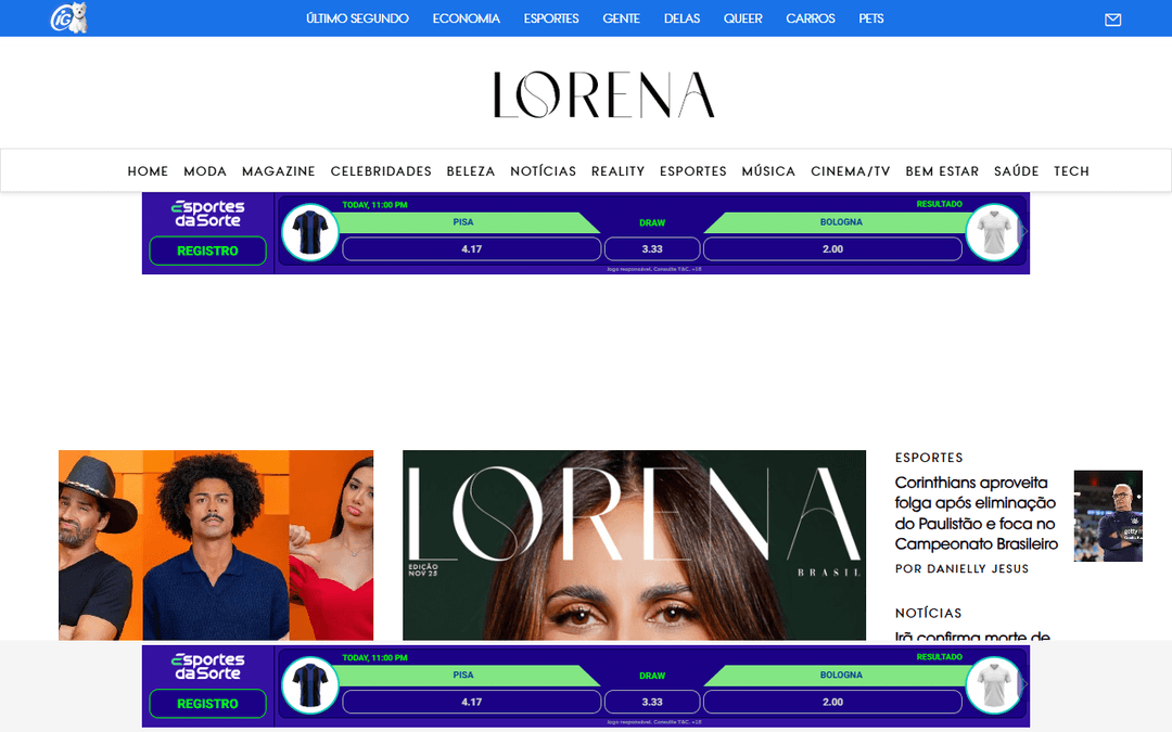 lorena.r7.com publisher screenshot