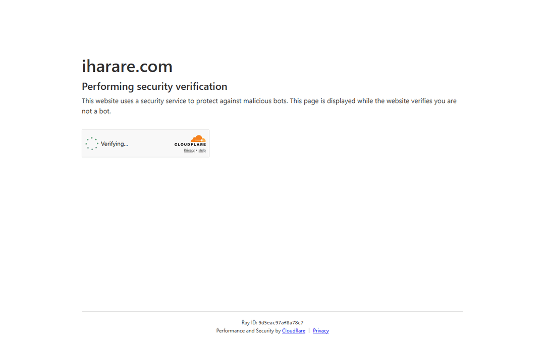 iharare.com publisher screenshot