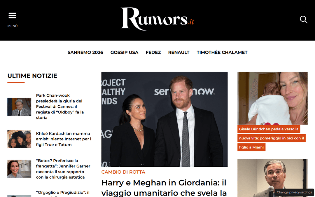 rumors.it publisher screenshot