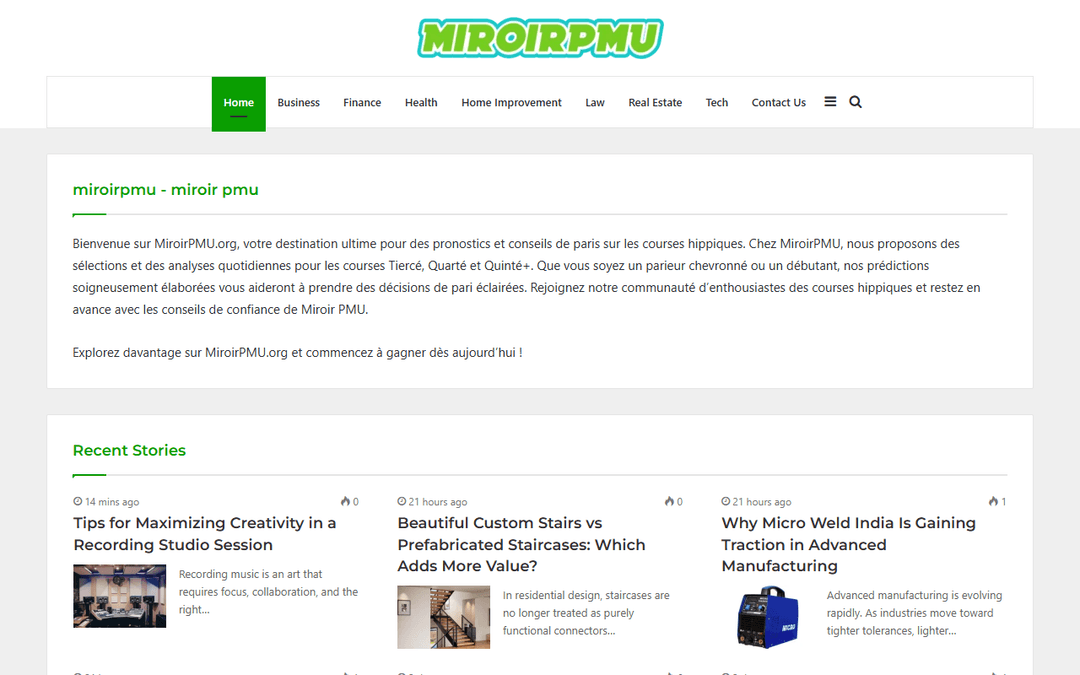 miroirpmu.org publisher screenshot