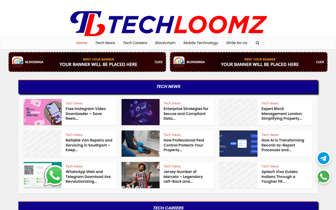techloomz.com publisher screenshot