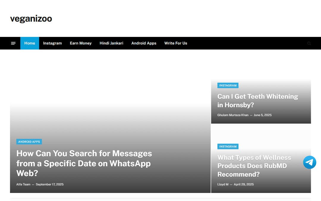 veganizoo.com publisher screenshot