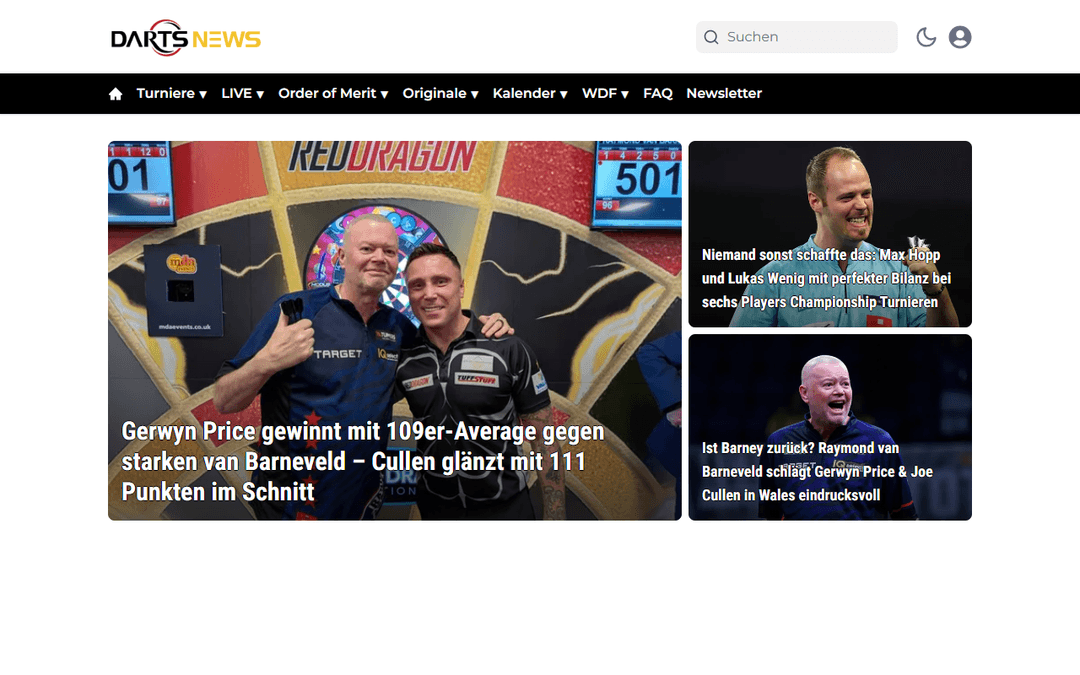 dartsnews.de publisher screenshot