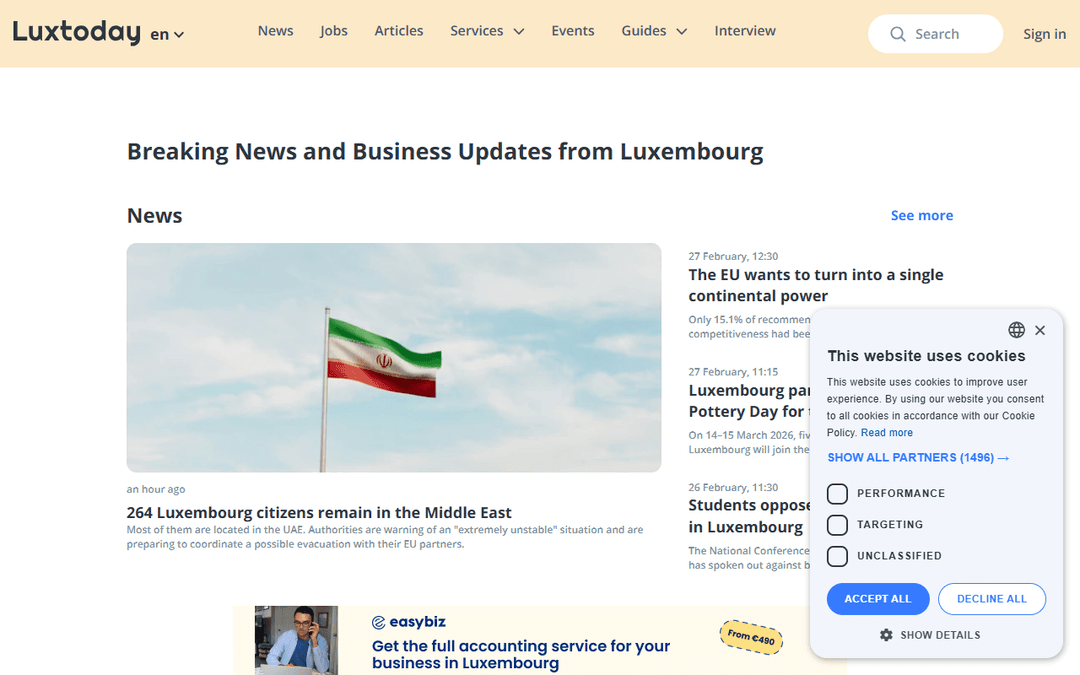 luxtoday.lu publisher screenshot