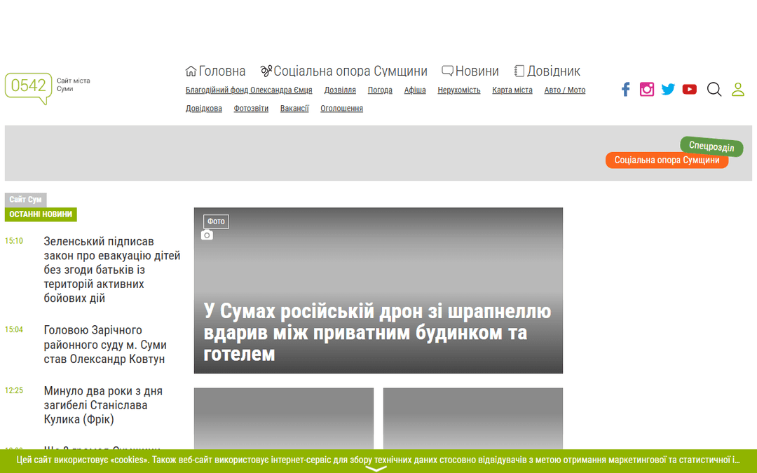 0542.ua publisher screenshot