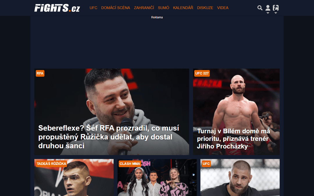 fights.cz publisher screenshot
