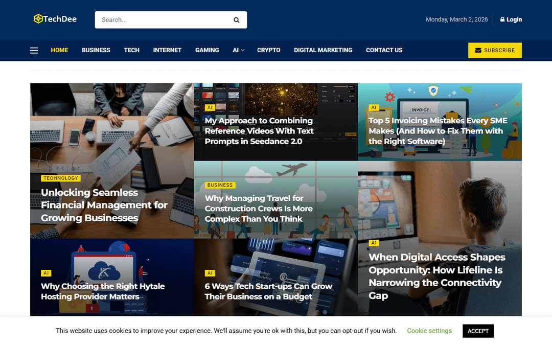 techdee.com publisher screenshot