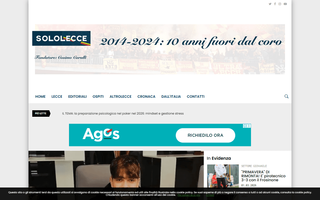 sololecce.it publisher screenshot