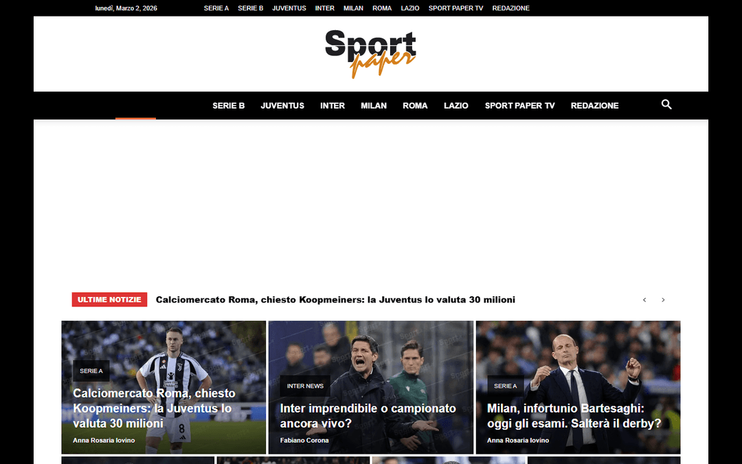 sportpaper.it publisher screenshot