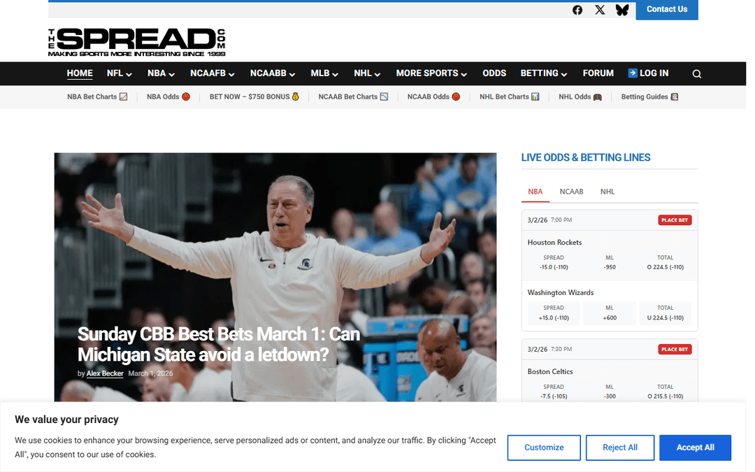 thespread.com publisher screenshot