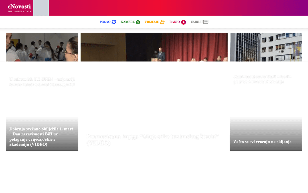 enovosti.ba publisher screenshot