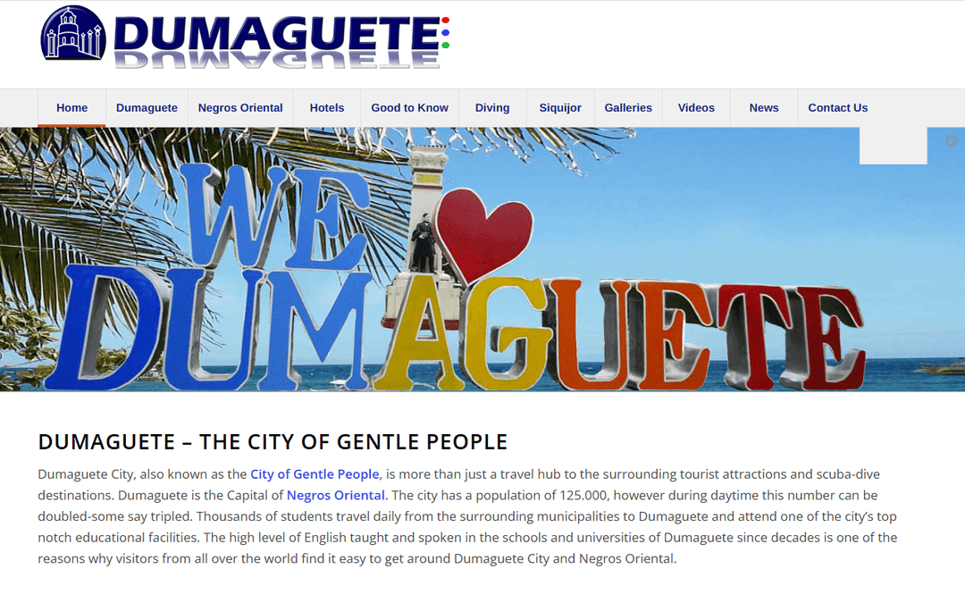 dumaguete.com publisher screenshot