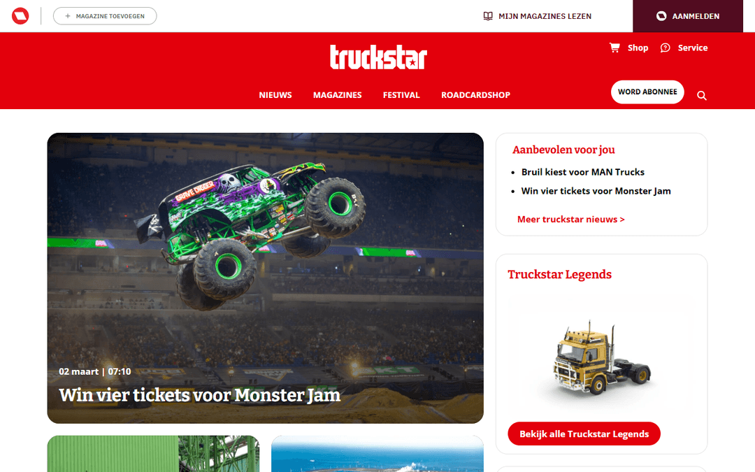 truckstar.nl publisher screenshot