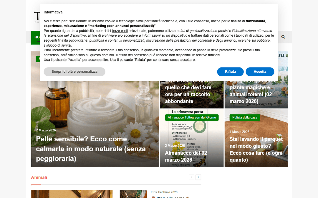 tuttogreen.it publisher screenshot