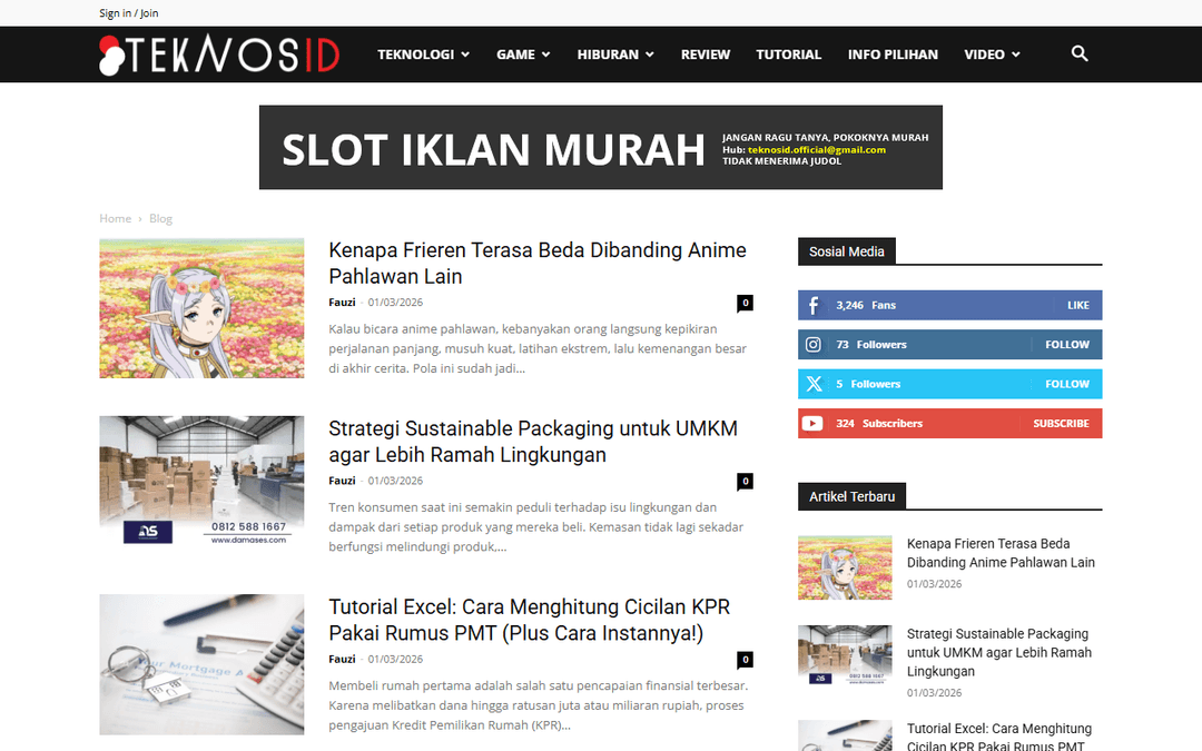 teknosid.com publisher screenshot
