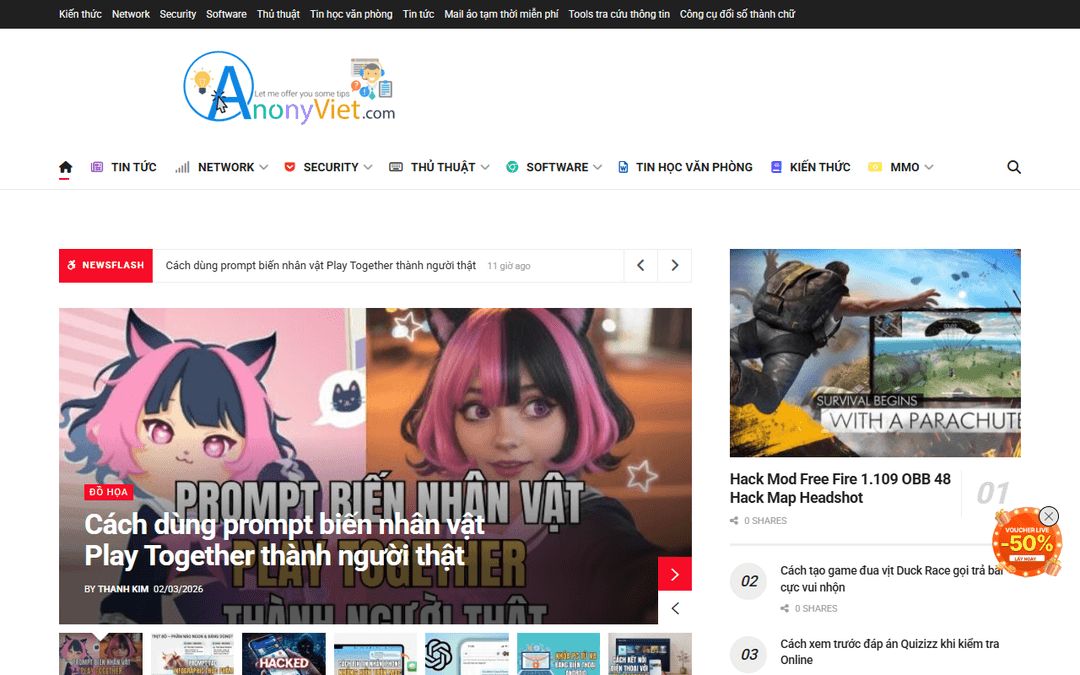 anonyviet.com publisher screenshot