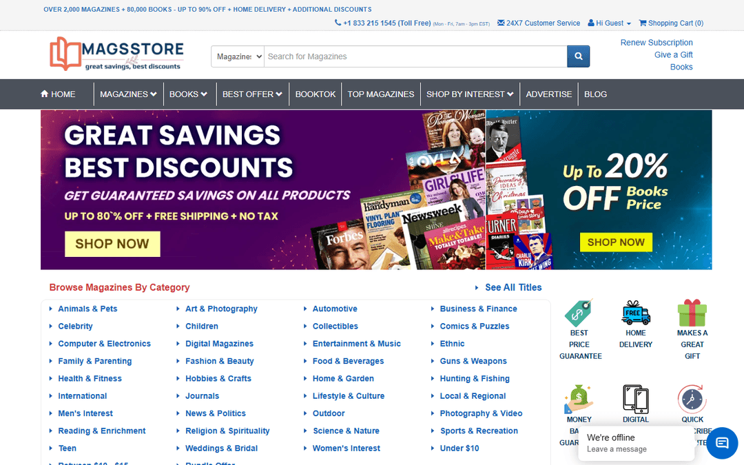 magsstore.com publisher screenshot