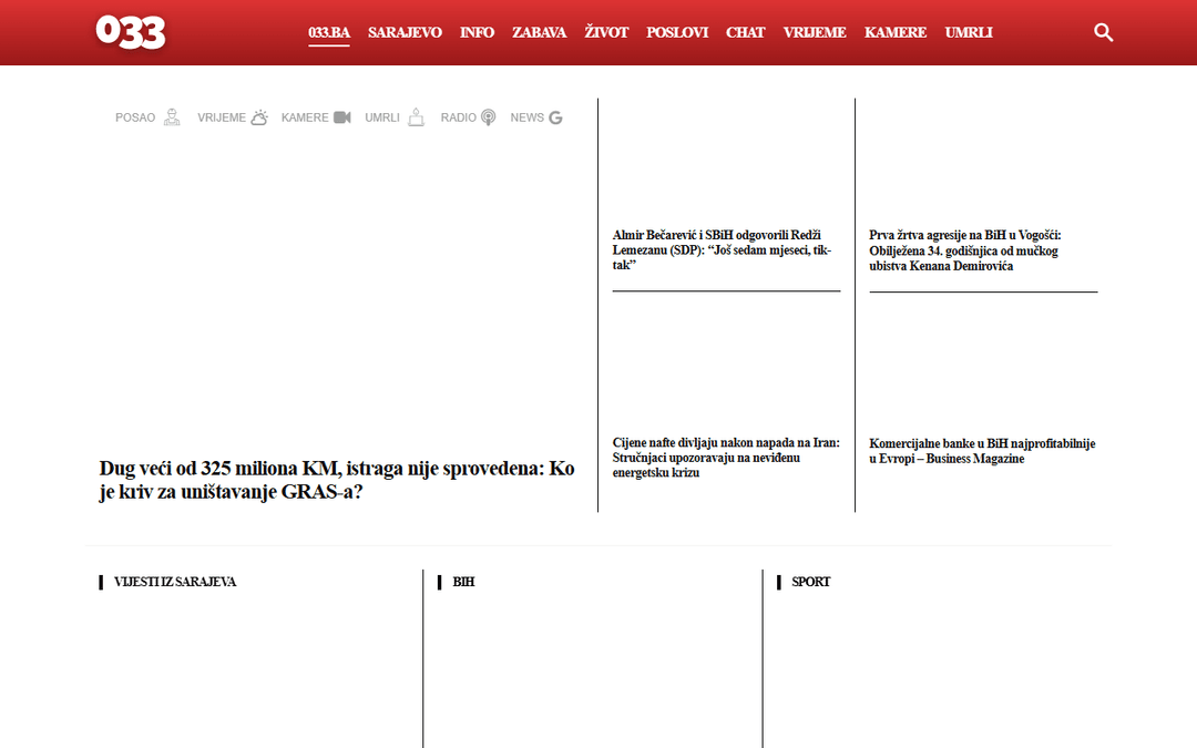 033.ba publisher screenshot