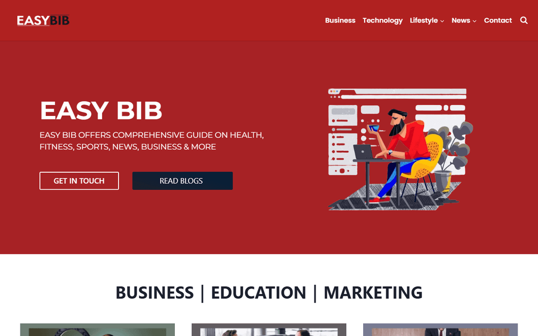 easybib.co.uk publisher screenshot