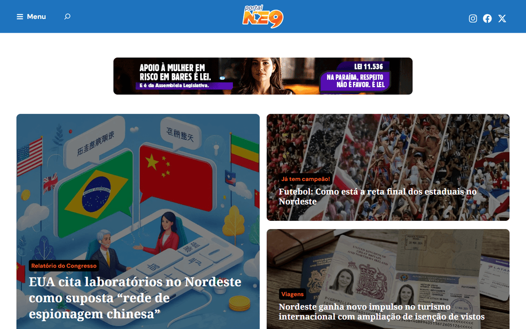 ne9.com.br publisher screenshot