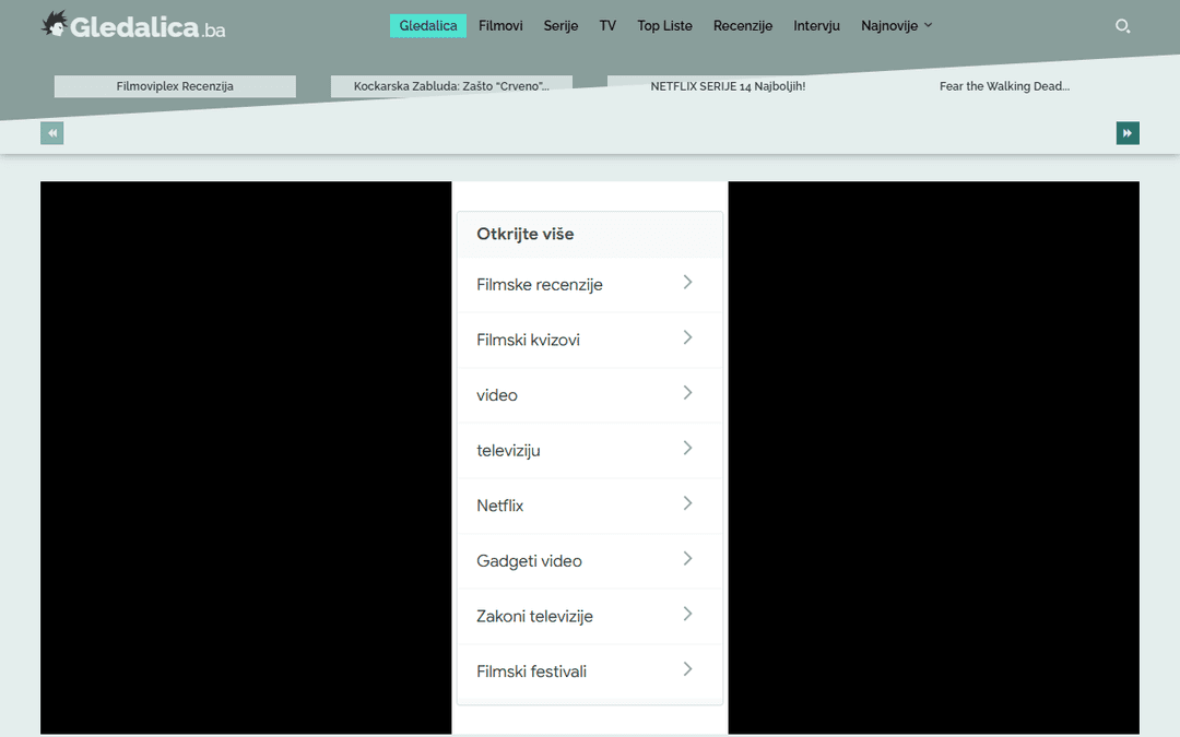 gledalica.ba publisher screenshot