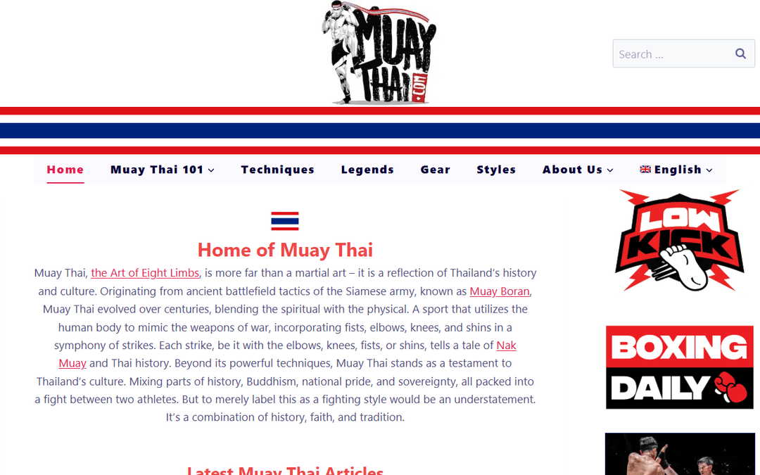 muaythai.com publisher screenshot