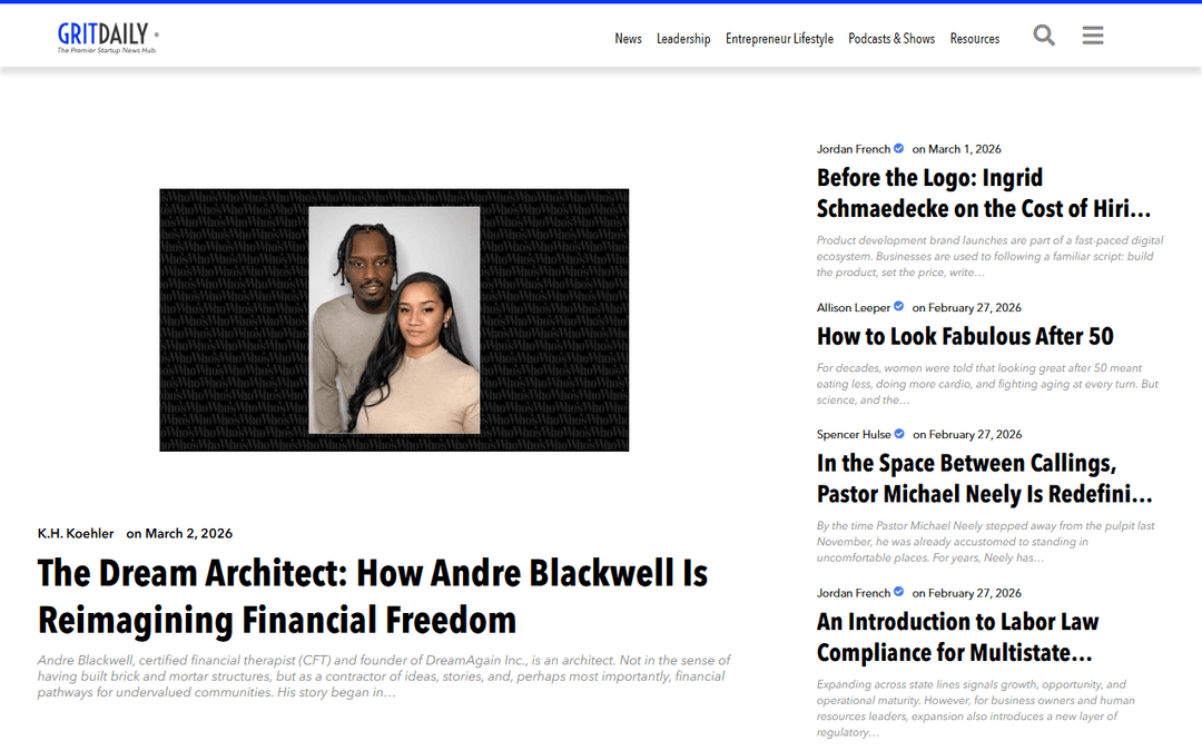 gritdaily.com publisher screenshot