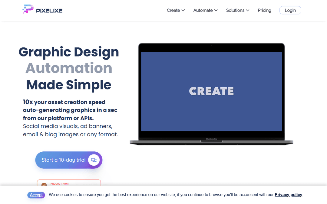 pixelixe.com publisher screenshot