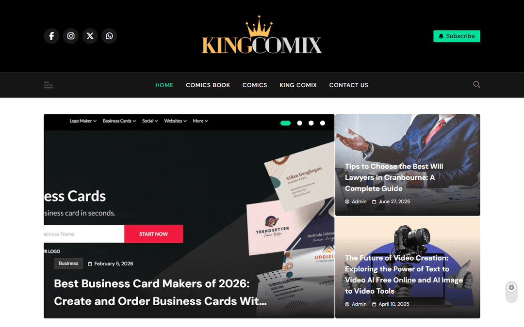 kingcomix.us publisher screenshot