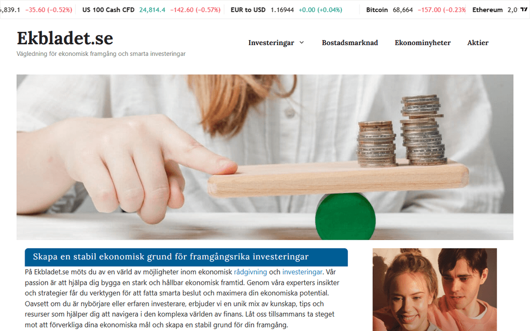 ekbladet.se publisher screenshot