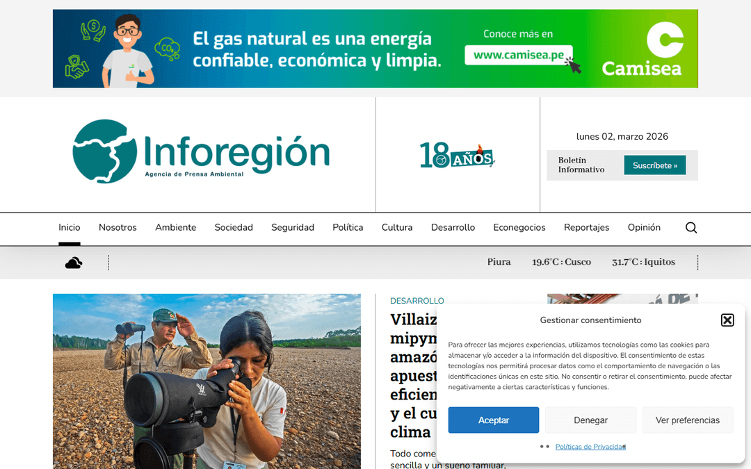 inforegion.pe publisher screenshot