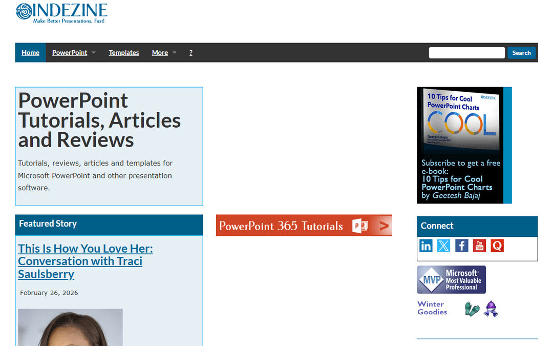 indezine.com publisher screenshot