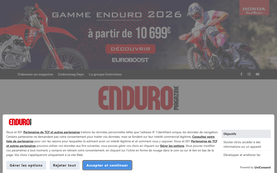 enduromag.fr publisher screenshot