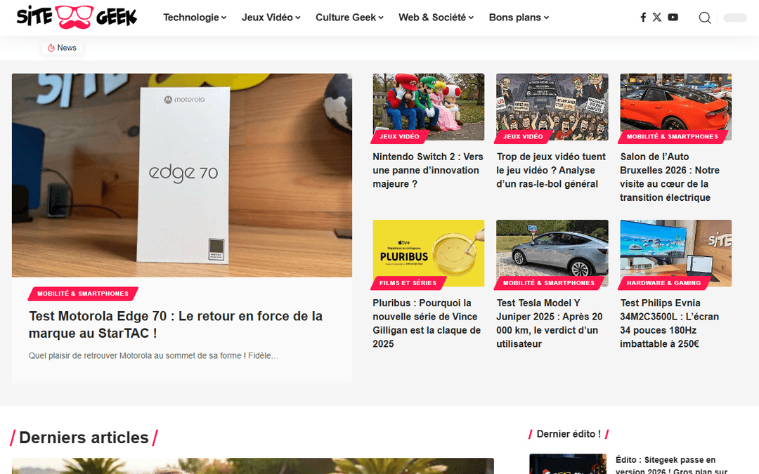 sitegeek.fr publisher screenshot