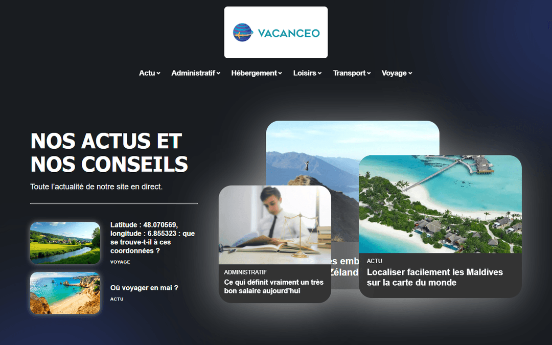 vacanceo.net publisher screenshot