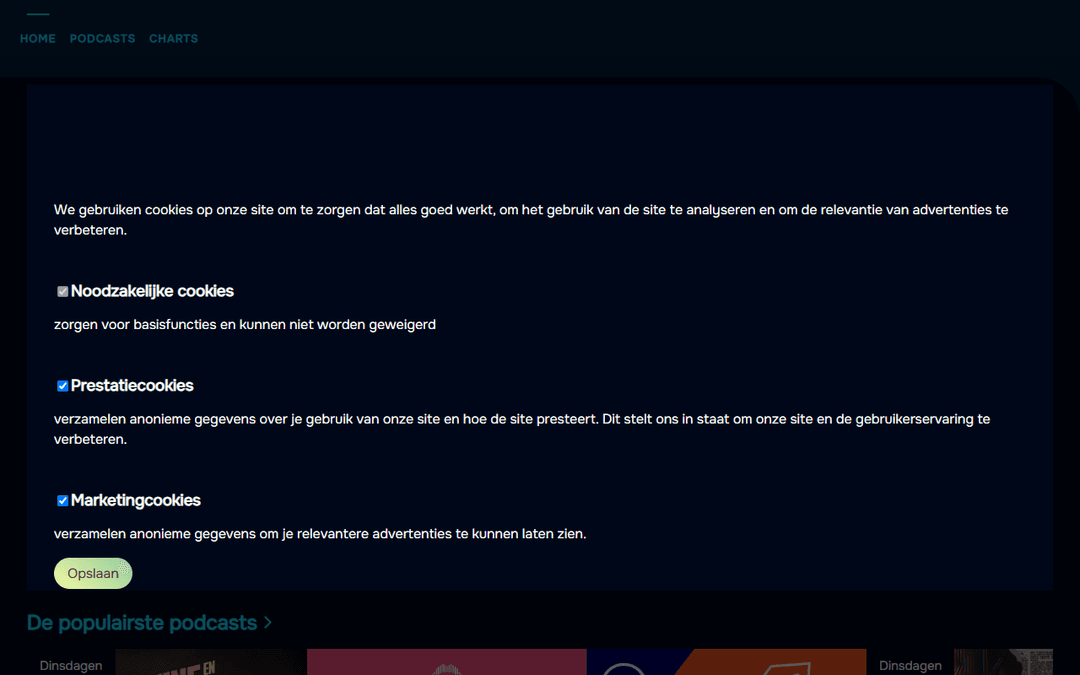 podcast24.nl publisher screenshot