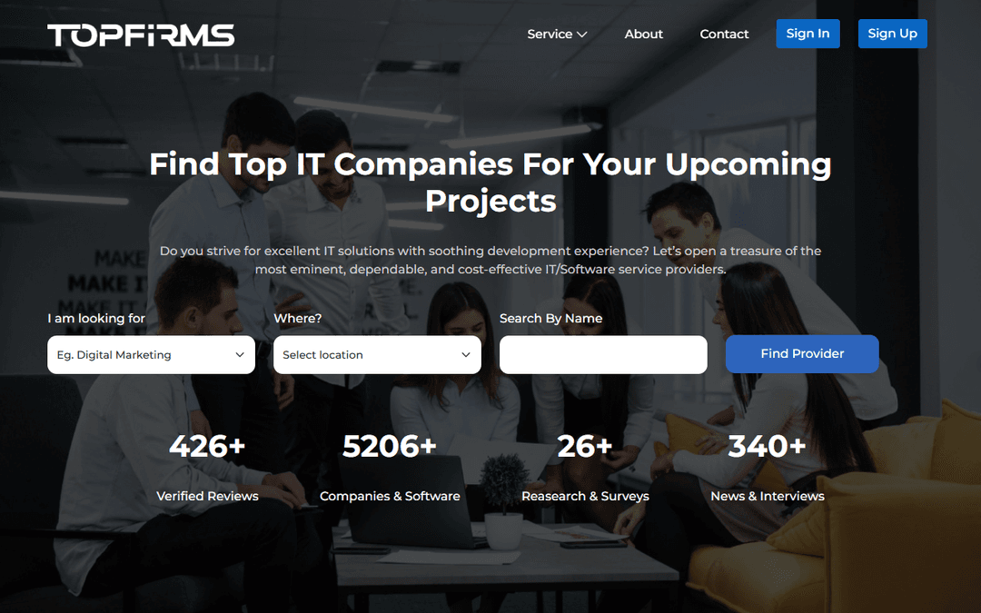 topfirms.co publisher screenshot