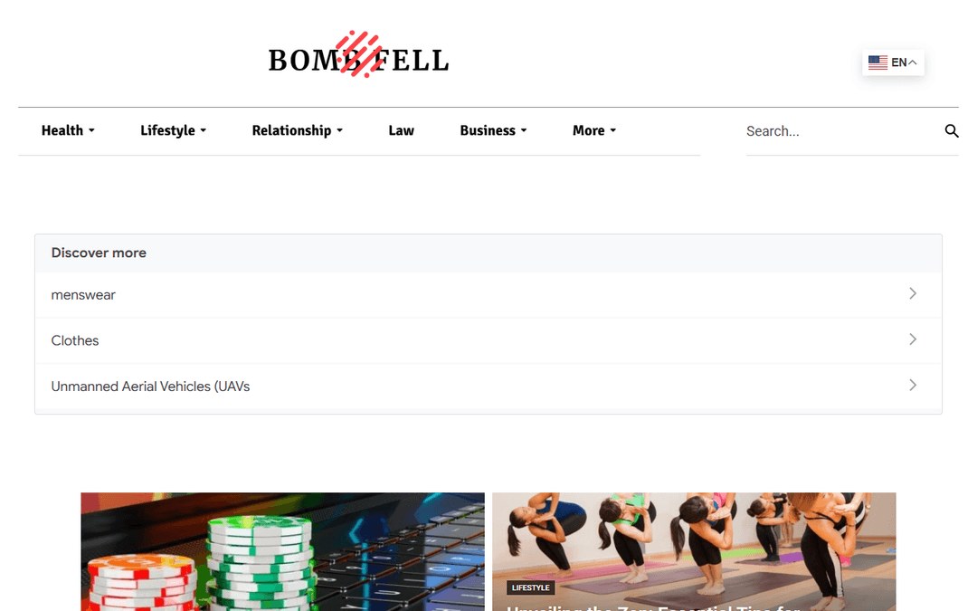 bombfell.com publisher screenshot