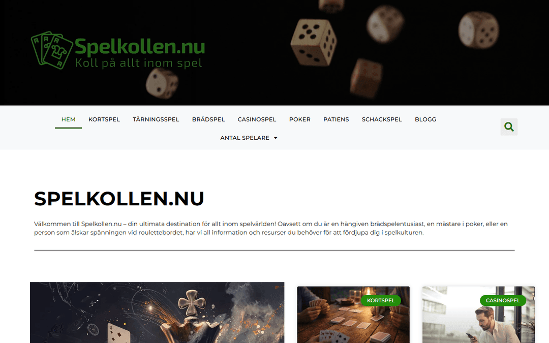 spelkollen.nu publisher screenshot