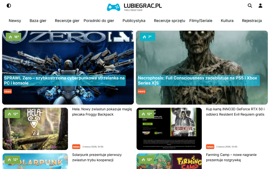 lubiegrac.pl publisher screenshot