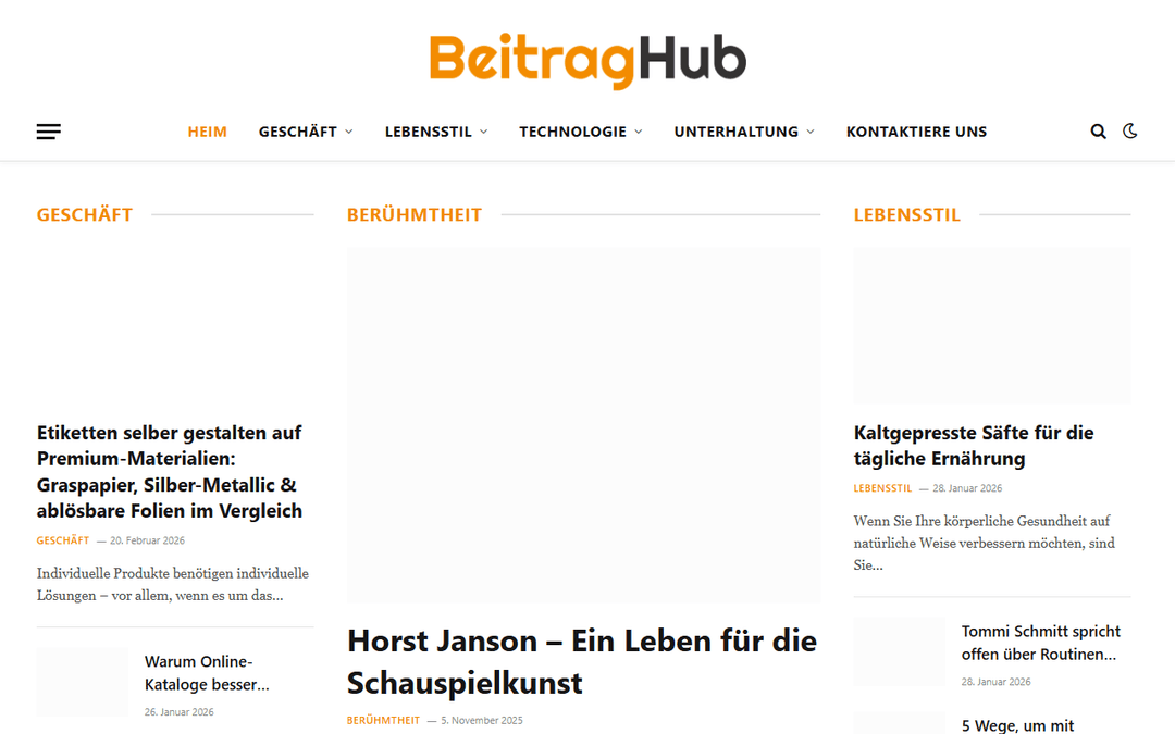 beitraghub.de publisher screenshot
