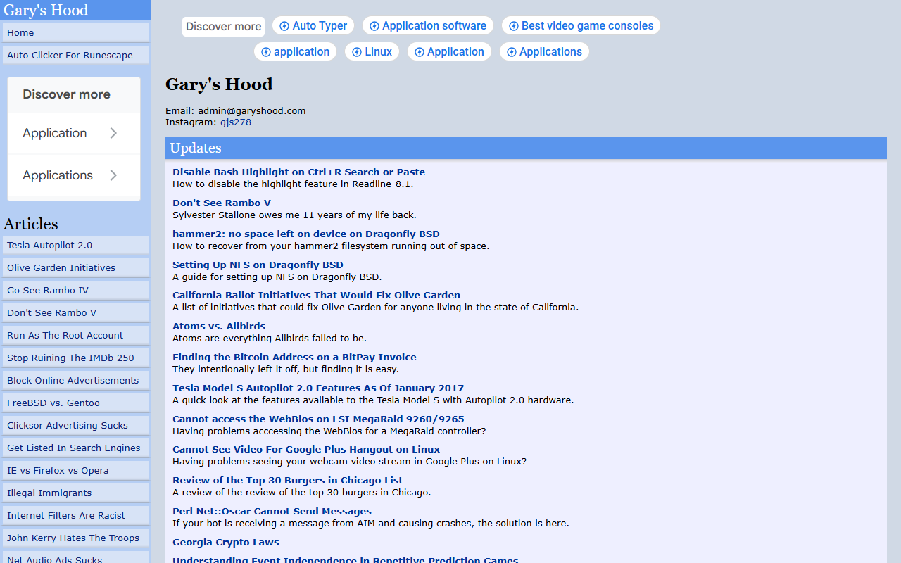garyshood.com publisher screenshot