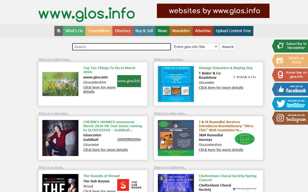 glos.info publisher screenshot