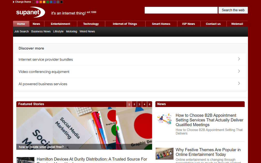 supanet.com publisher screenshot